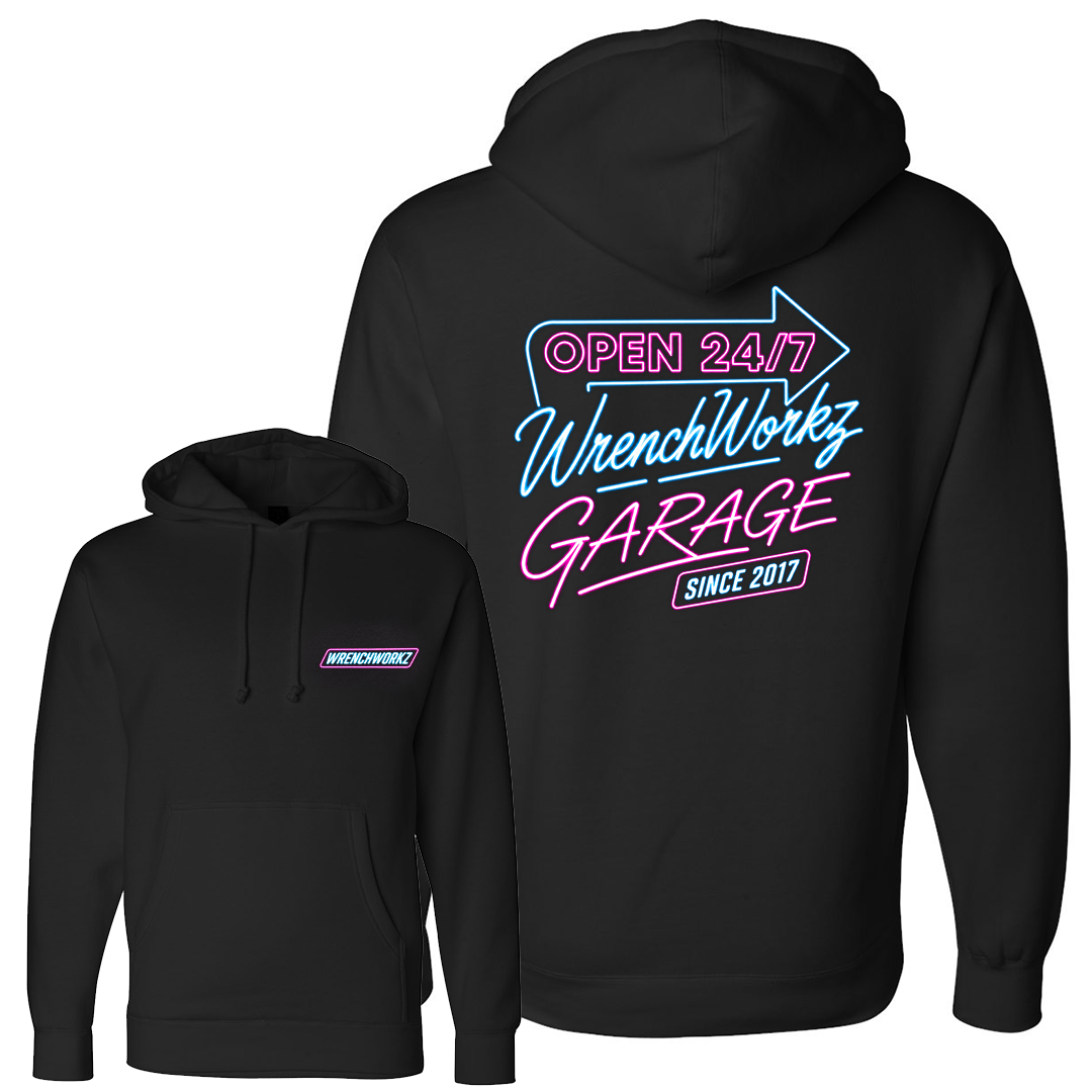 Open 24 - 7 Hoodie – WrenchWorkz