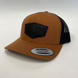 Leather Badge Snapback Hat