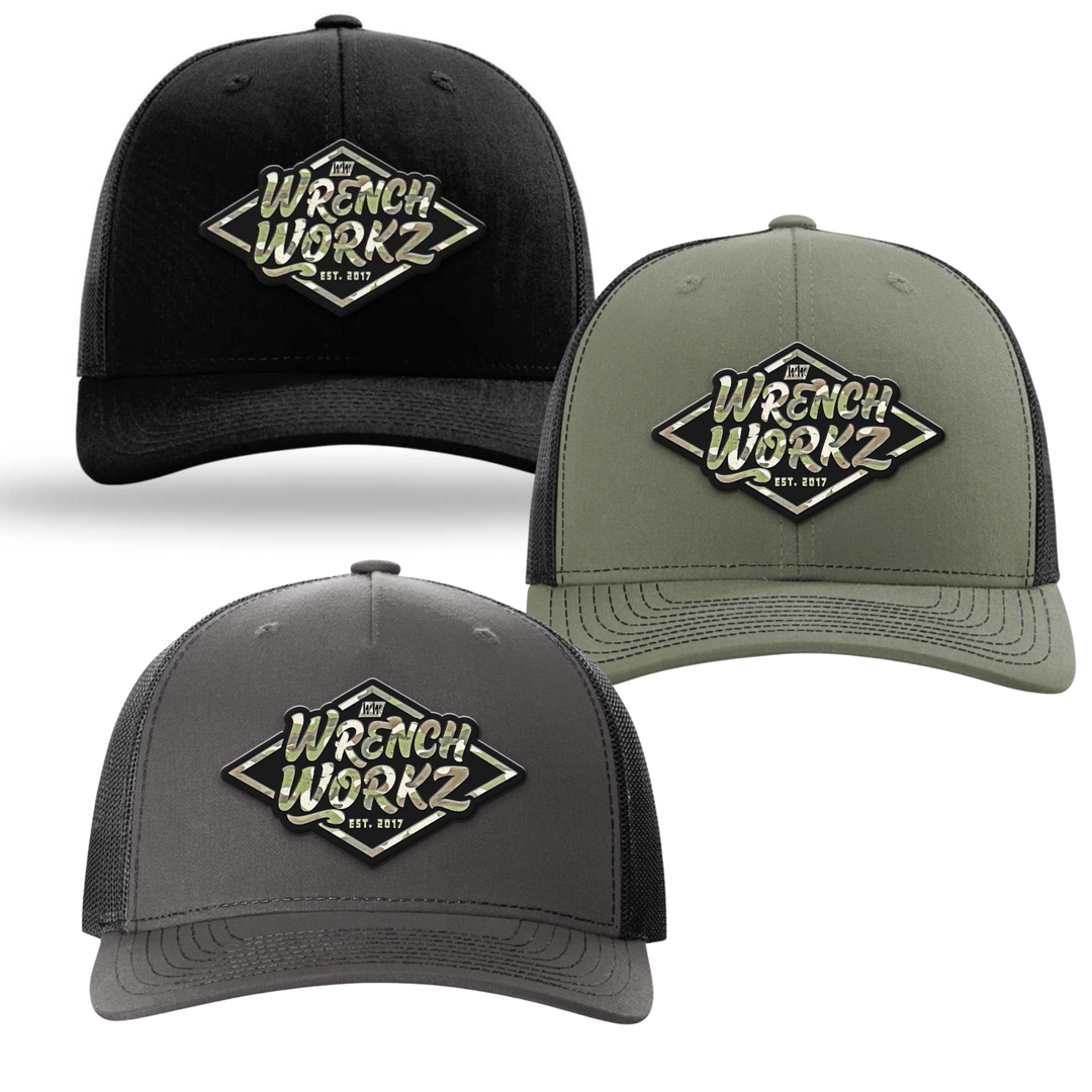 Camo Diamond Trucker