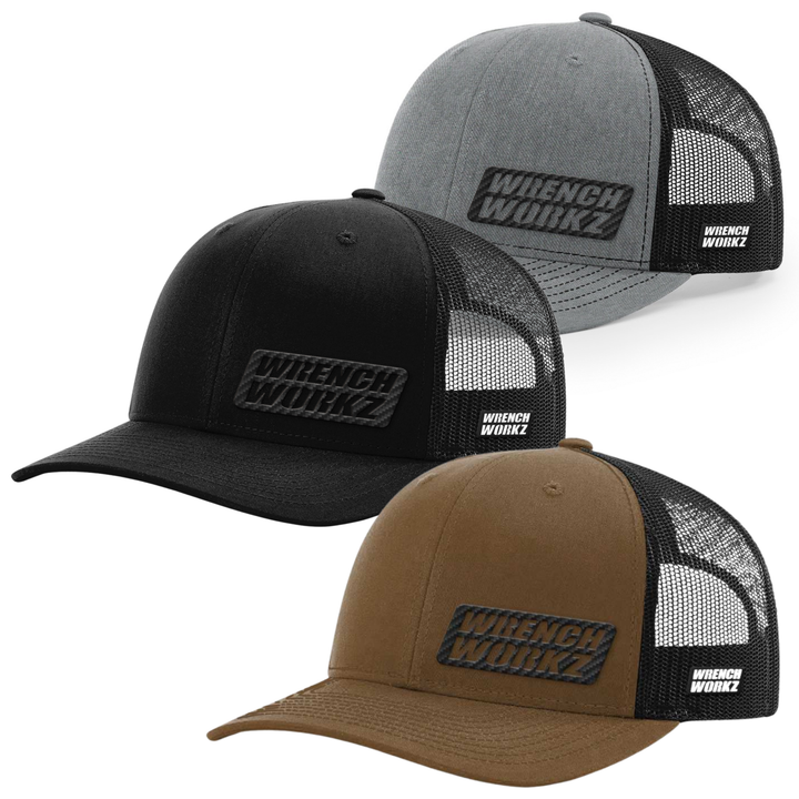 WW Black Carbon Side Patch Trucker