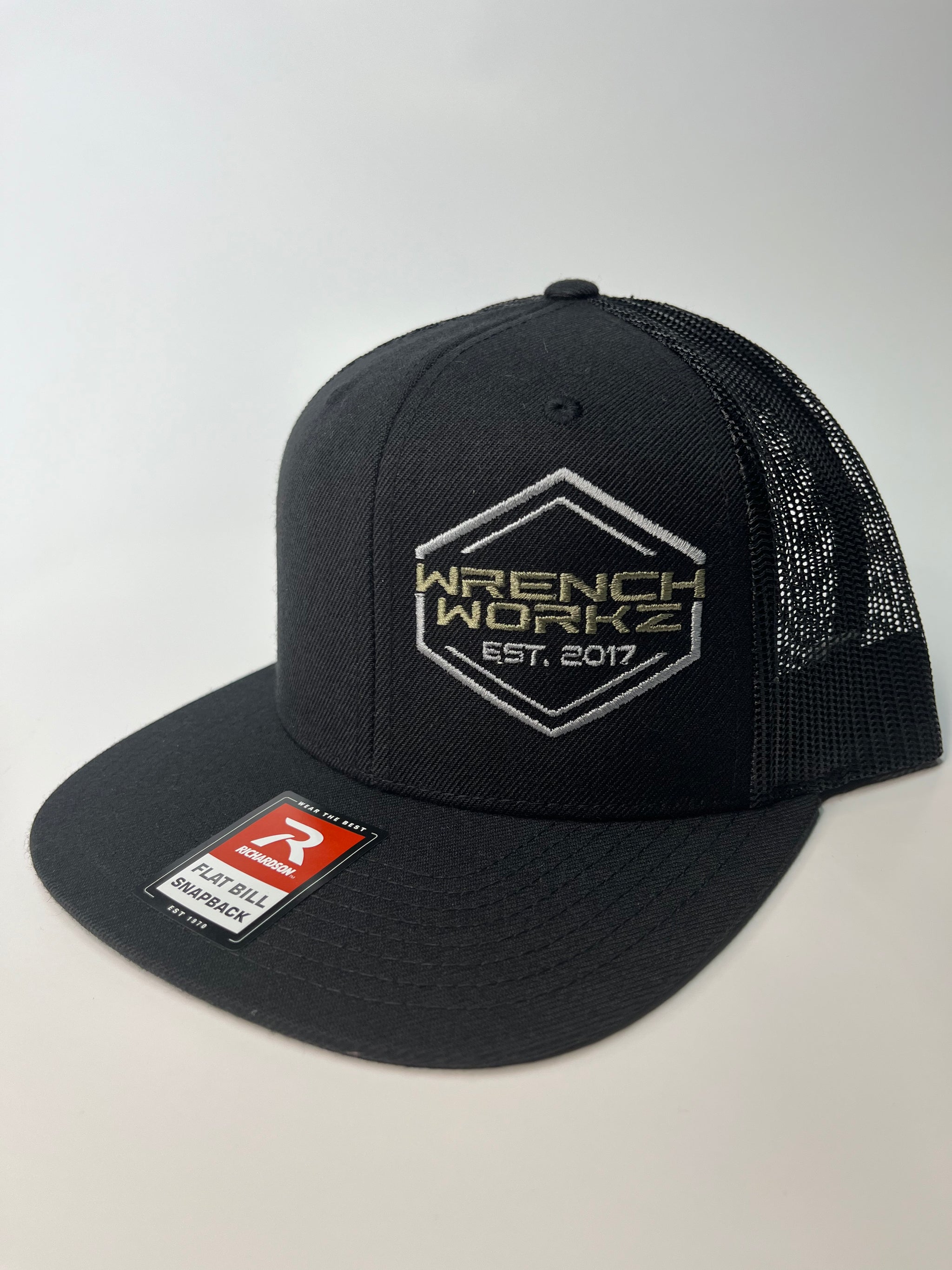 *p(R)ojectR® Brim Embroidered Logo Cap Hex Logo Flat Brim Hat – WrenchWorkz