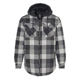 Quilted Flannel Zip Up Hooded Jacket