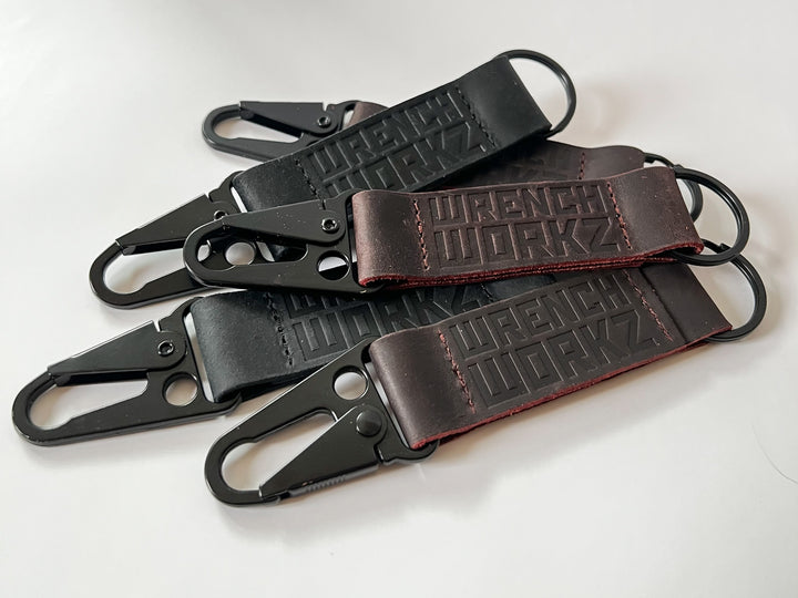 Leather Clip Key Tag