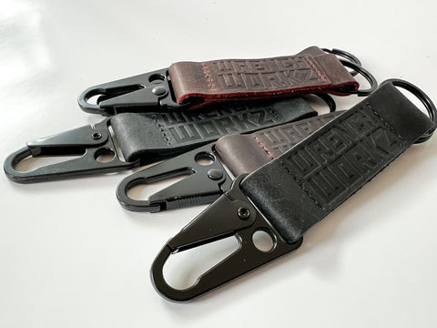 Leather Clip Key Tag