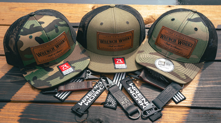 Rectangle Leather Flat Hat