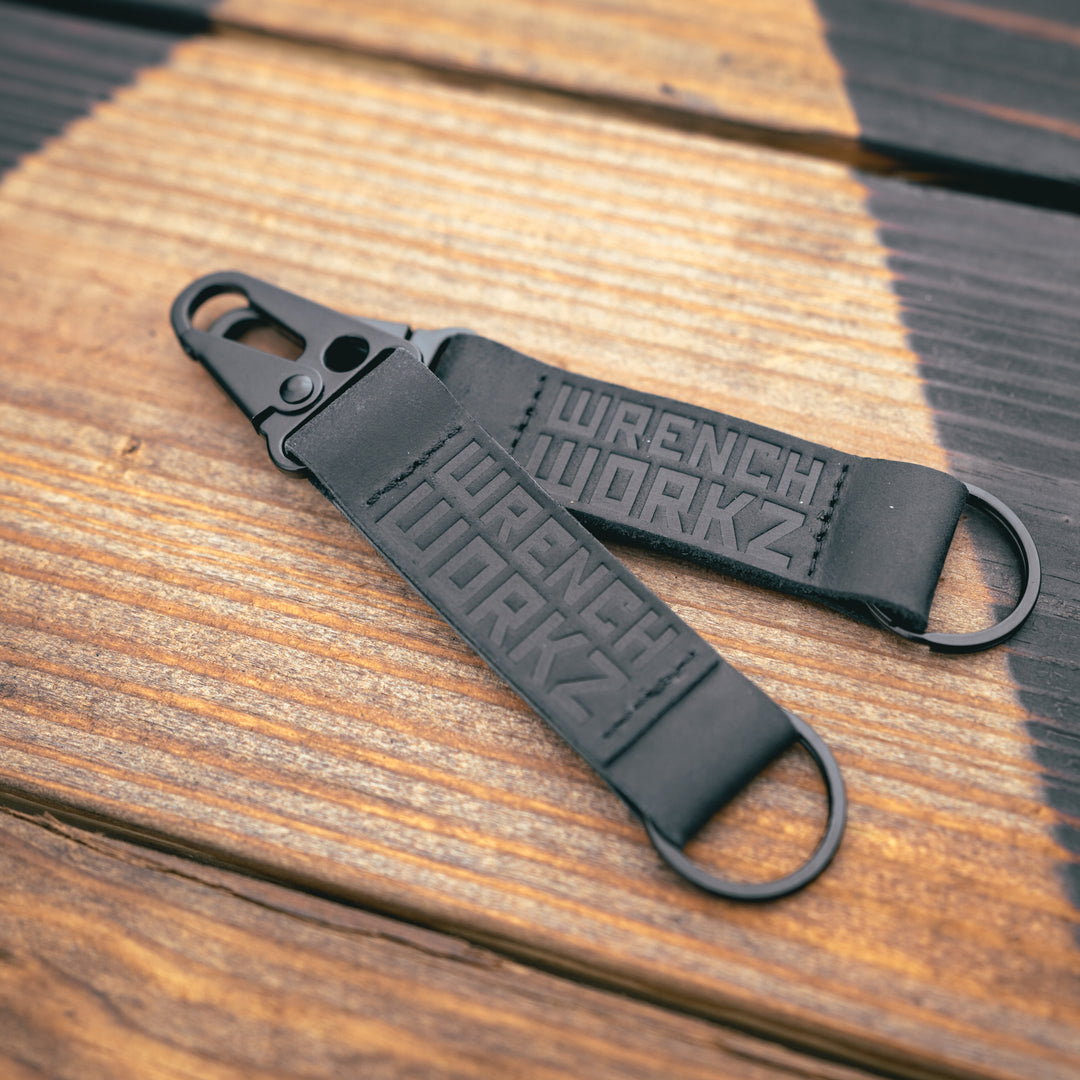 Leather Clip Key Tag